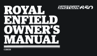 2023 Royal Enfield Shotgun 650 - Uzivatelska prirucka C